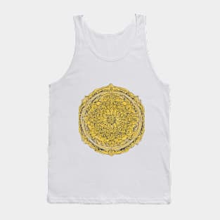 Golden Mandala Intricate Design No. 767 Tank Top